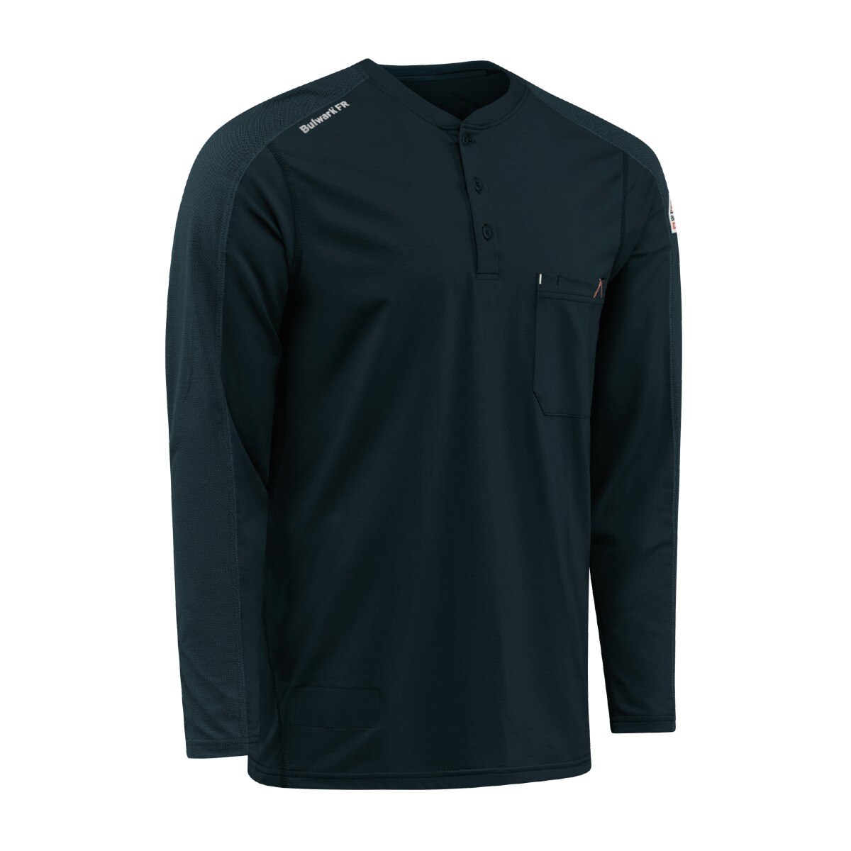 Bulwark Men's Flex Knit Henley in Navy